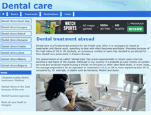 Tablet Screenshot of dental-abroad.com